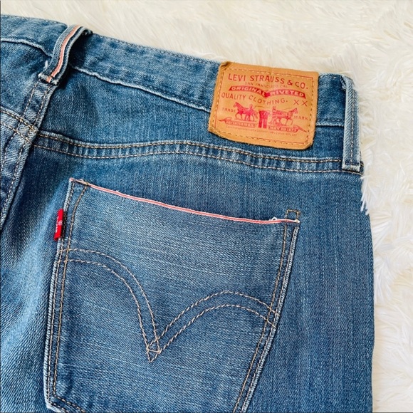 Levis Blue Boyfriend Denim Skinny Jean - Picture 4 of 6